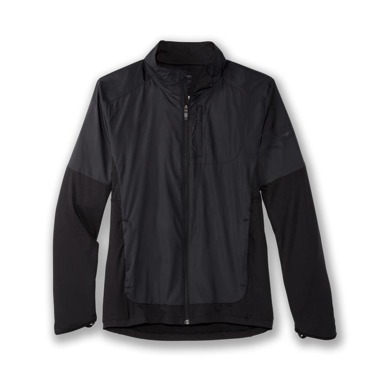 Brooks Fusion Hybrid - Mens Running Jackets - Black (52683AKTN)